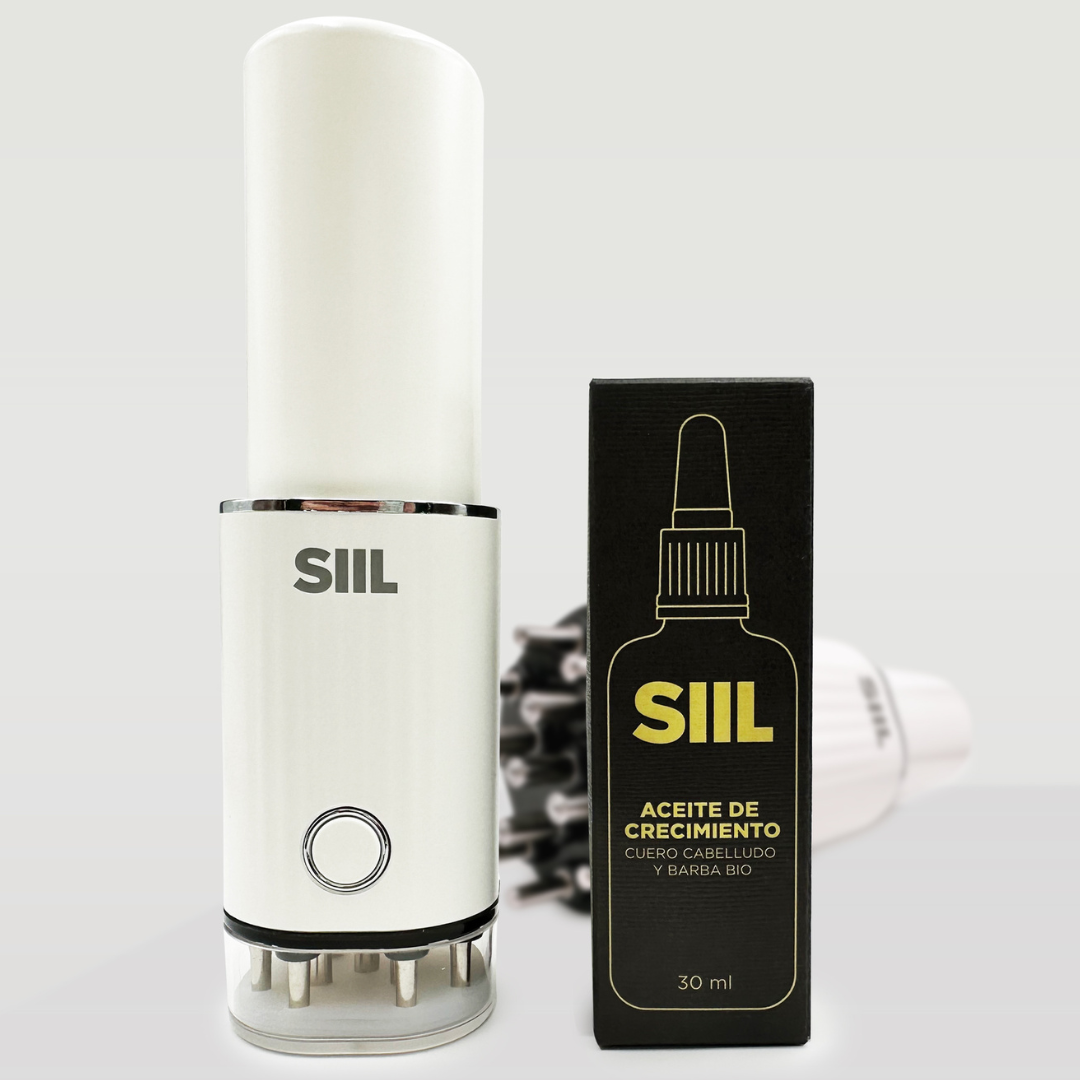 Tratamiento Cepillo Masajeador LED + 2 Aceites de Crecimiento SIIL