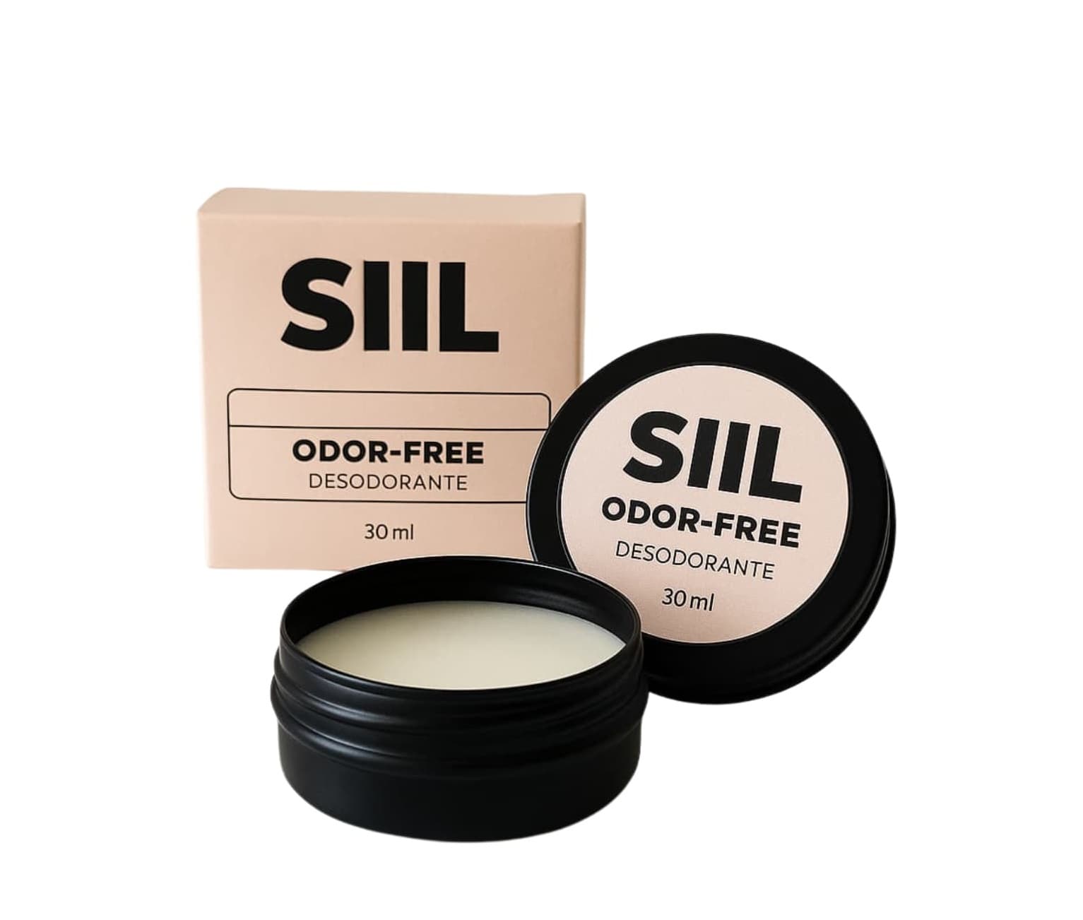 Desodorante Larga Duración en CREMA 100% Natural con microplata - 30ml