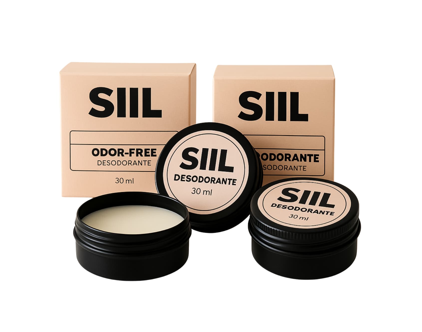 Pack Doble - Desodorante Larga Duración 100% Natural con microplata - 30ml
